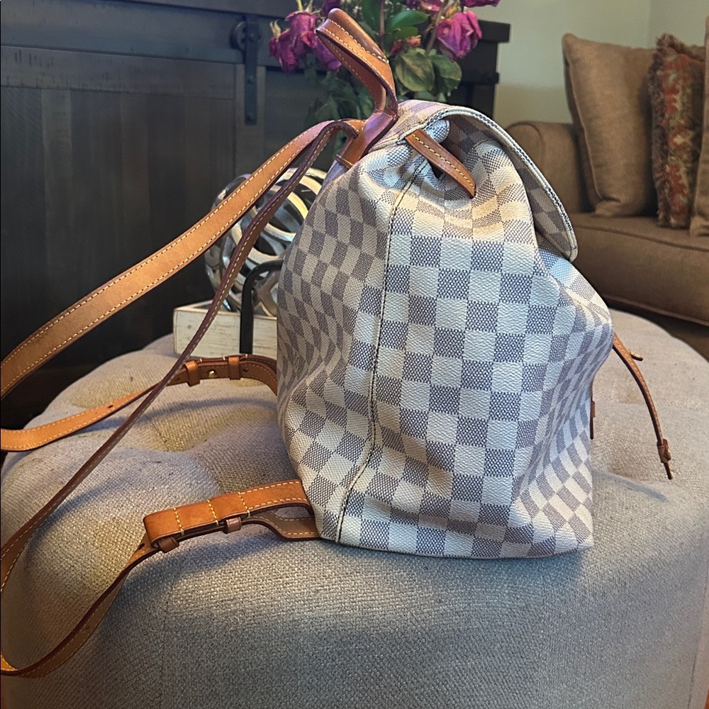Louis Vuitton Damier Azur Canvas Sperone Backpack & Damier Azur Organizer - Picture 6 of 17